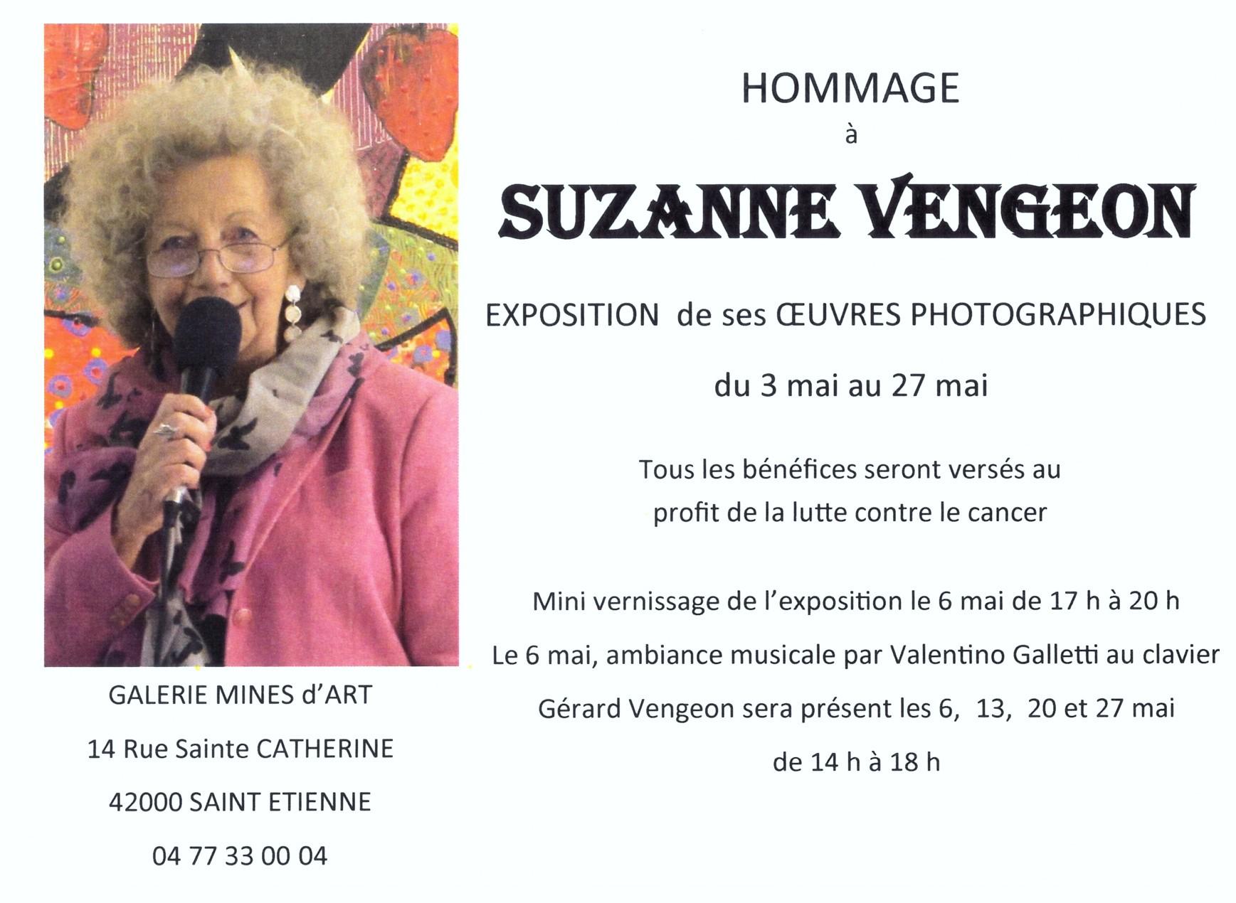 Exposition hommage suzanne vengeon